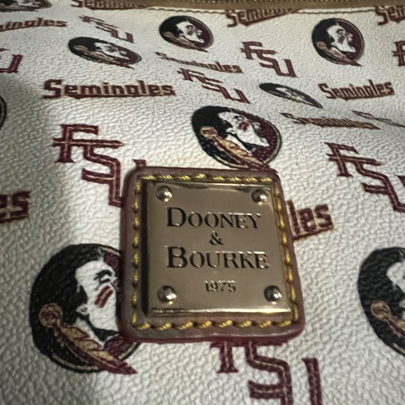 Dooney & Bourke Florida State Seminoles, FSU Crossbody Twin Zipper Bag / Purse - Picture 2 of 6